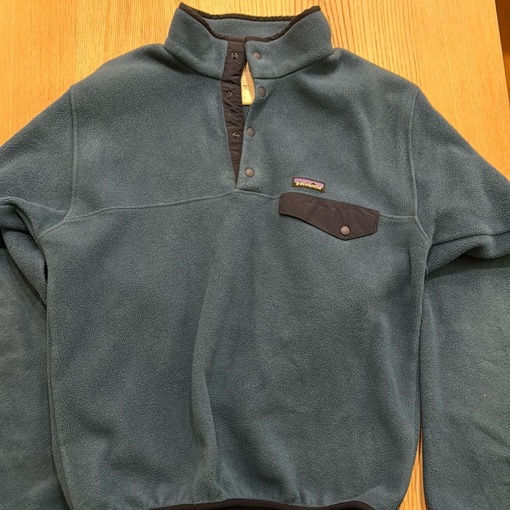 Blue Patagonia Synchilla quarter zip size M